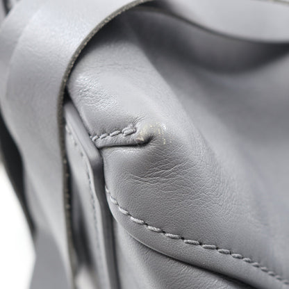 ランドリーカバXS ハンドバッグ レザー グレー 2WAY バレンシアガ バッグ BALENCIAGA