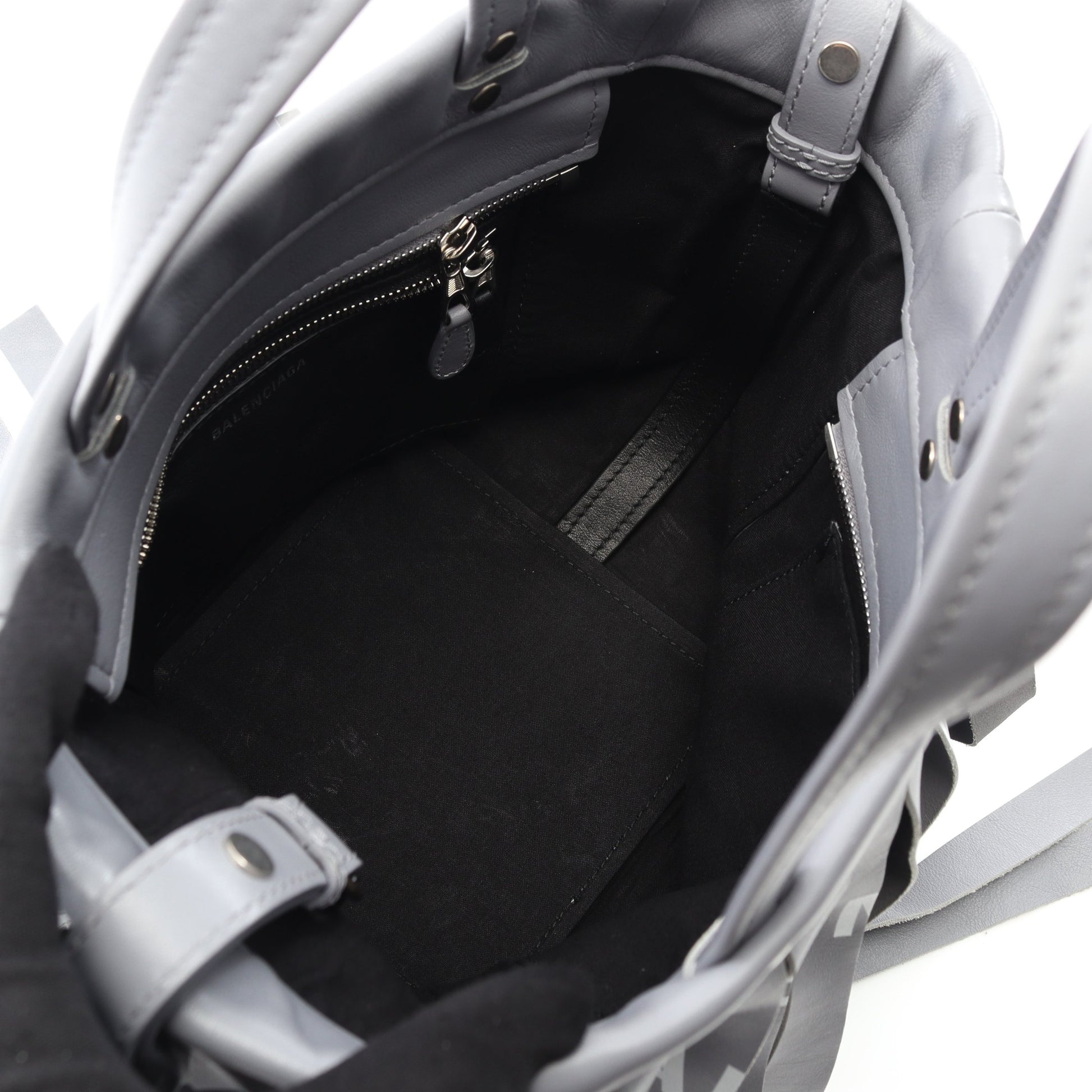 ランドリーカバXS ハンドバッグ レザー グレー 2WAY バレンシアガ – RECLO