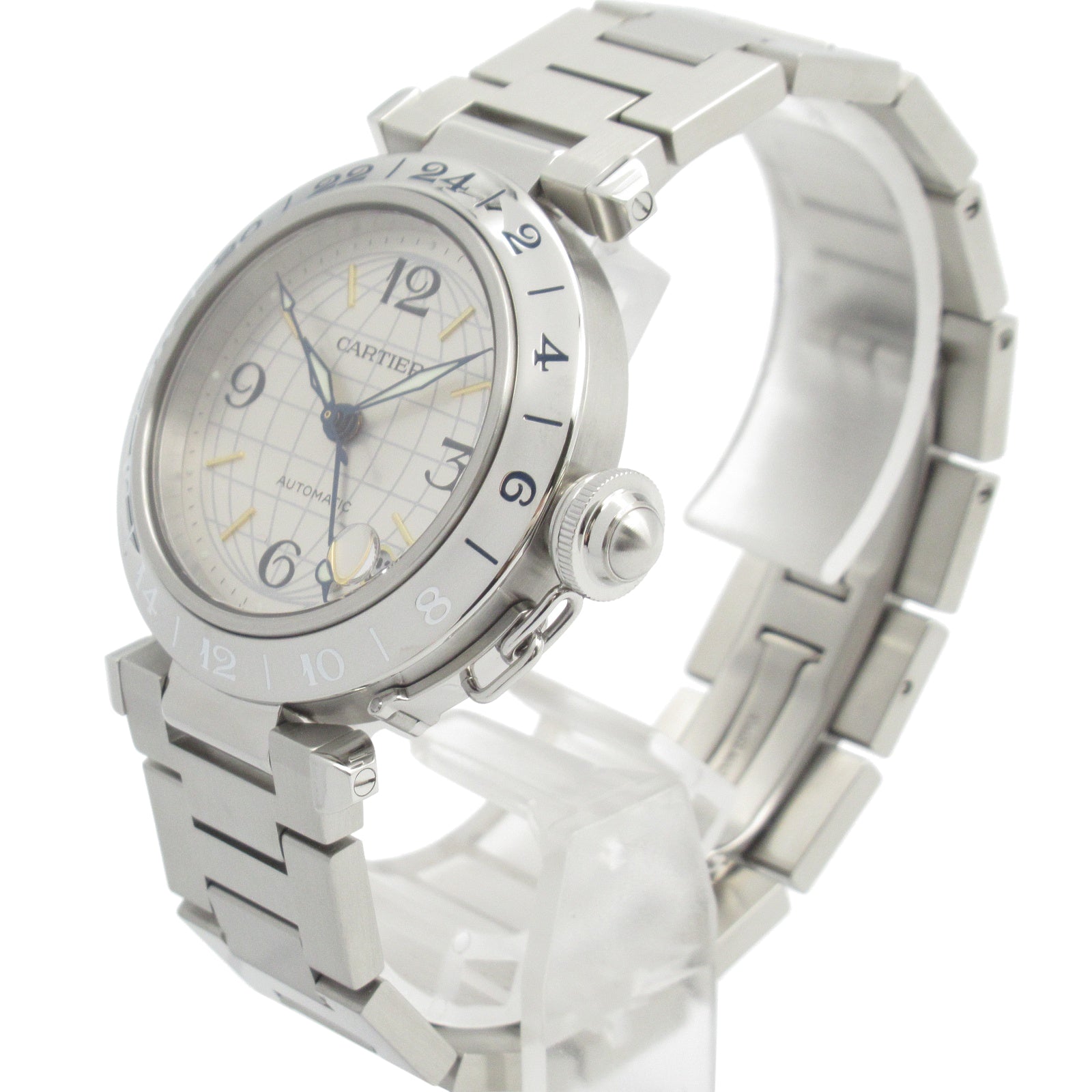 Cartier パシャC自動巻き腕時計 シルバー