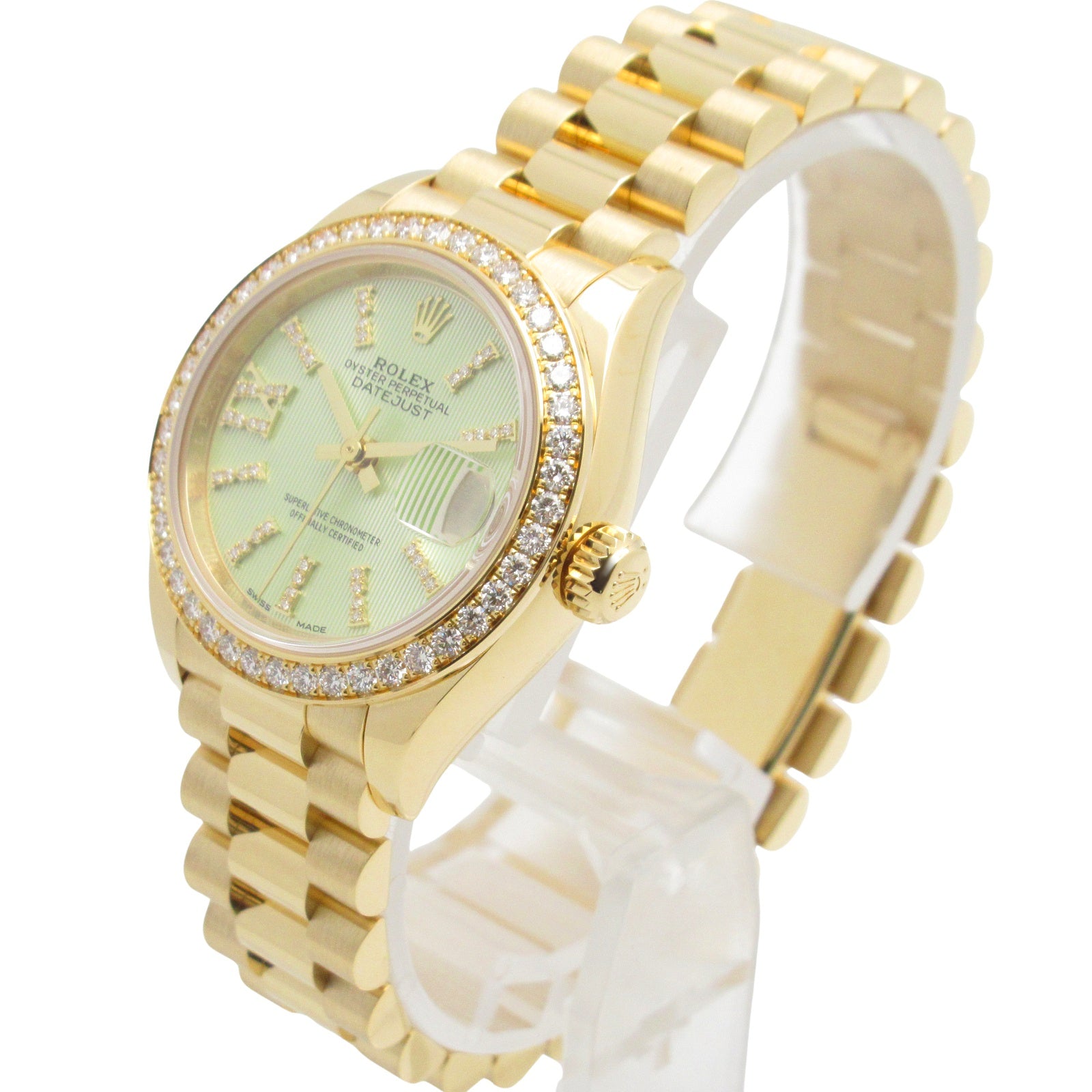 デイトジャスト ダイヤベゼル ランダム番 レディース 腕時計 自動巻き