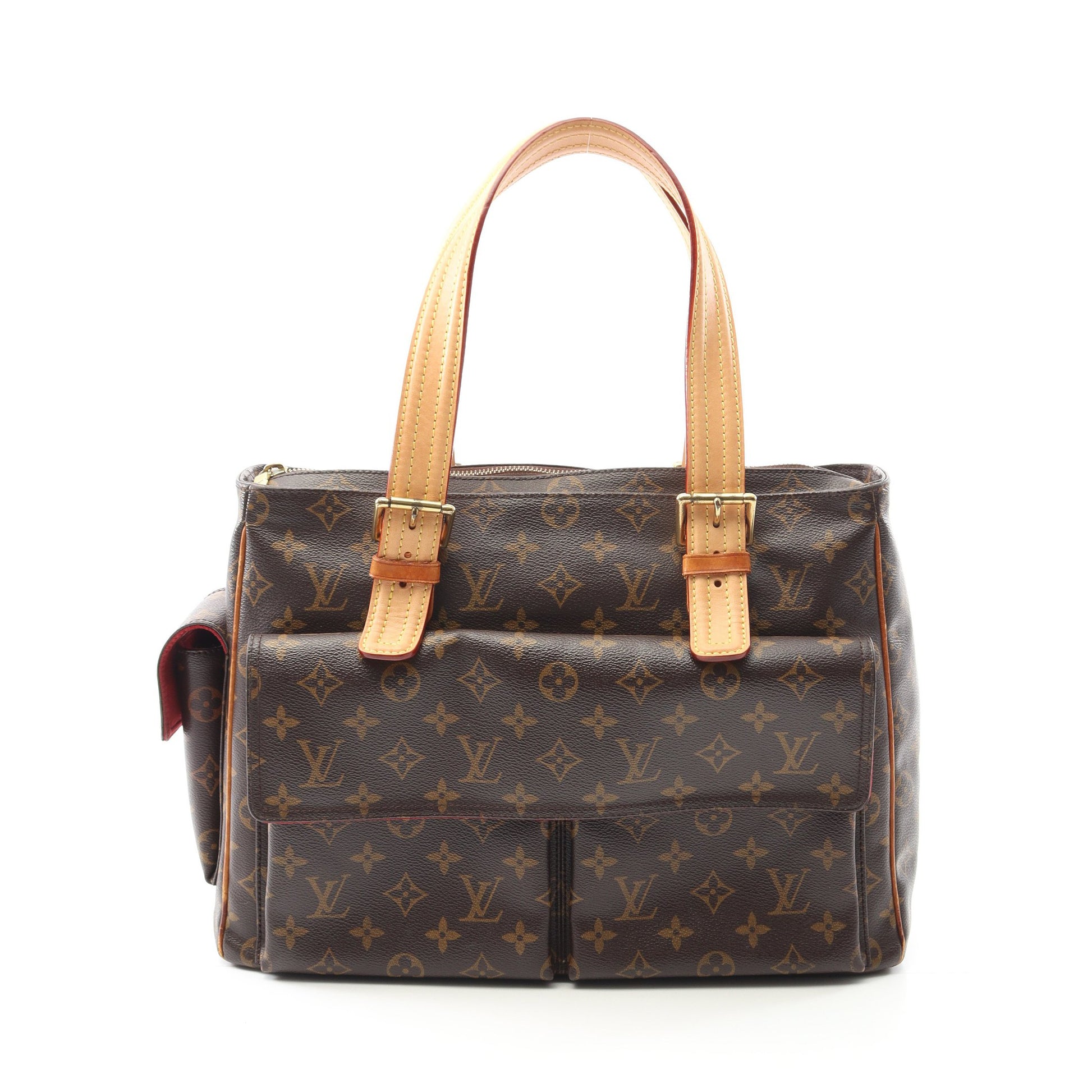 ミュルティプリシテ モノグラム ハンドバッグ PVC レザー ブラウン ルイヴィトン バッグ LOUIS VUITTON