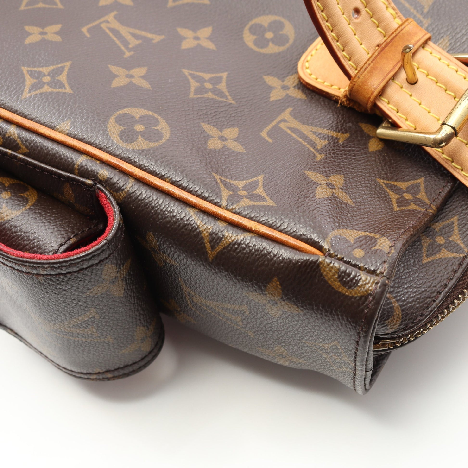 ミュルティプリシテ モノグラム ハンドバッグ PVC レザー ブラウン ルイヴィトン バッグ LOUIS VUITTON