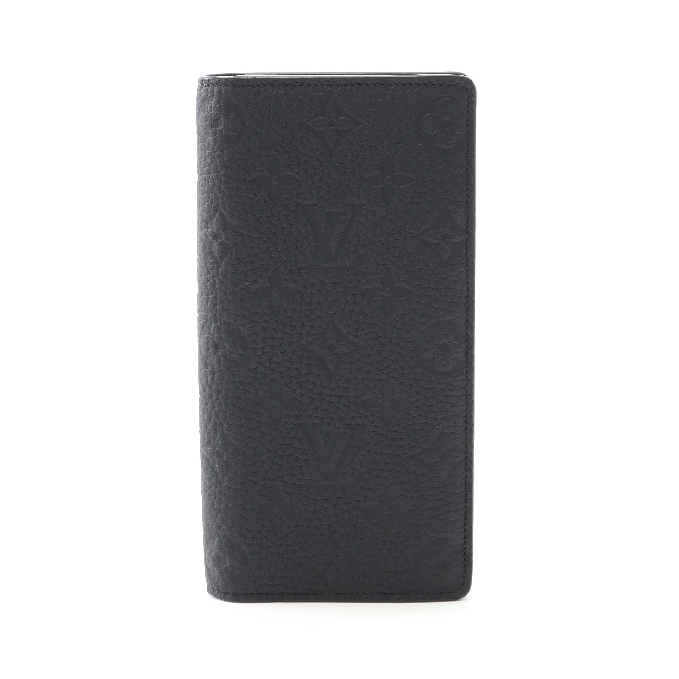 ルイヴィトン エンボス加工 モノグラム レザーウォレット 長財布 ブラック ルイヴィトン エンボス加工 モノグラム レザーウォレット 長財布