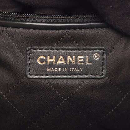 マトラッセ シャネル22 スモール チェーンショルダーバッグ レザー ブラック ゴールド金具 シャネル バッグ CHANEL