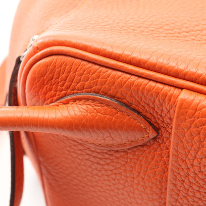 リンディ26 オレンジポピー ショルダーバッグ トリヨンクレマンス オレンジ シルバー金具 U刻印 エルメス バッグ HERMES