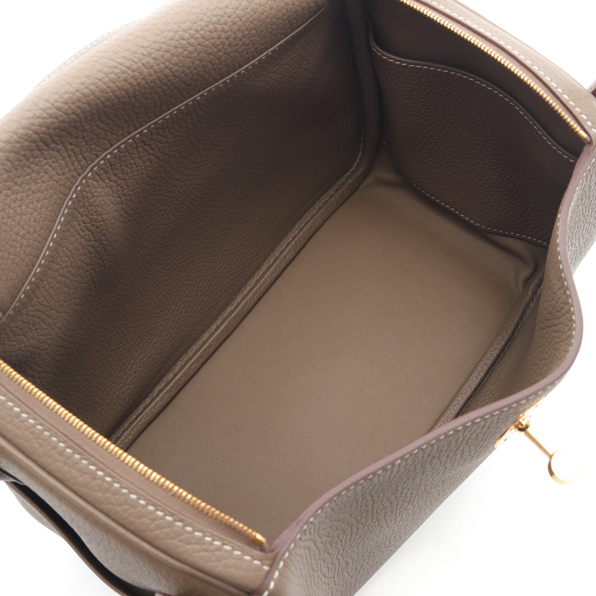 リンディ26 エトゥープ ショルダーバッグ トリヨンクレマンス グレーブラウン ゴールド金具 Y刻印 エルメス バッグ HERMES