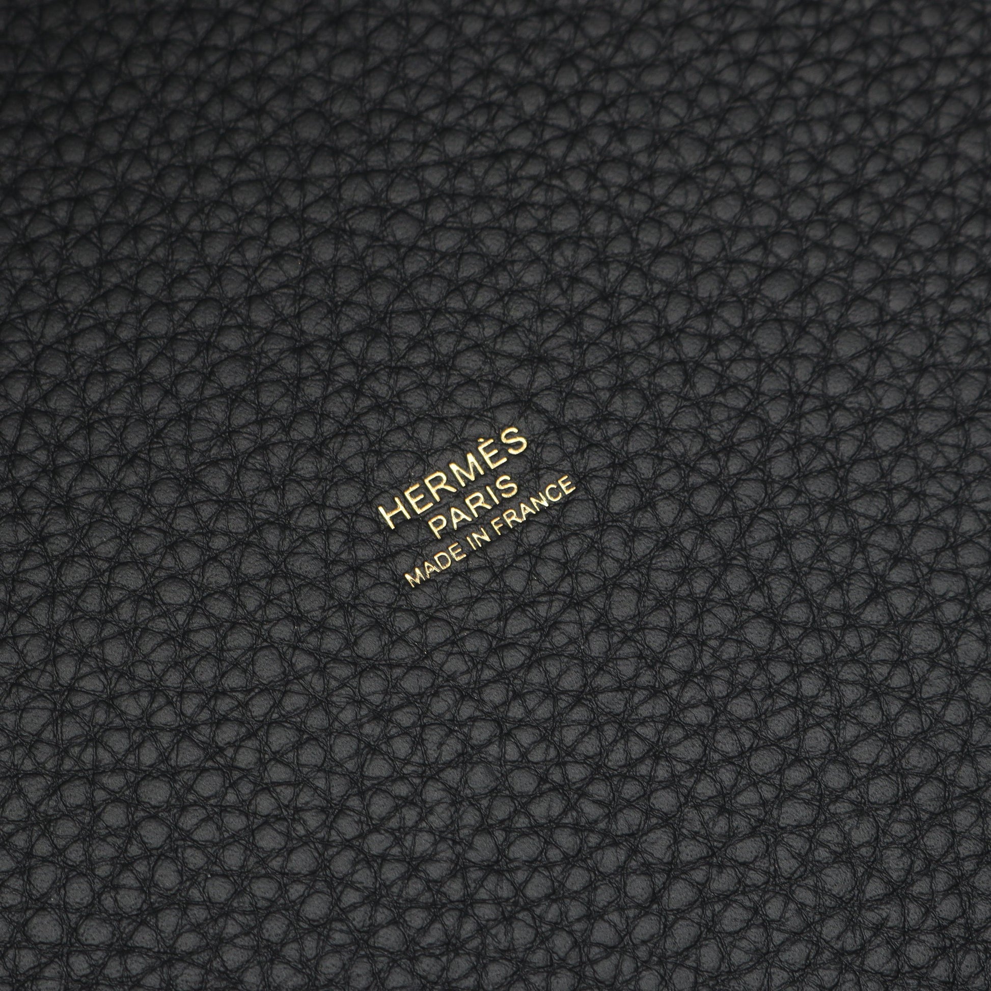 ピコタンロックMM ハンドバッグ トリヨンクレマンス ブラック ゴールド金具 K刻印 エルメス バッグ HERMES