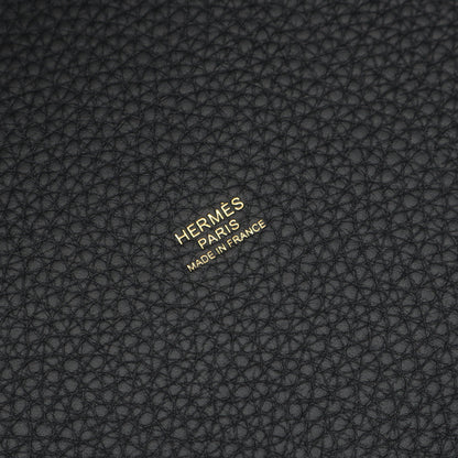 ピコタンロックMM ハンドバッグ トリヨンクレマンス ブラック ゴールド金具 K刻印 エルメス バッグ HERMES