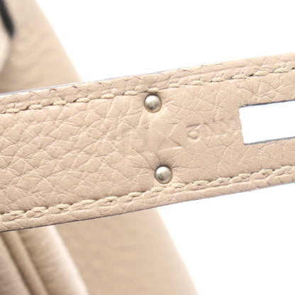 バーキン35 トレンチ ハンドバッグ トゴ グレーベージュ シルバー金具 □O刻印 エルメス バッグ HERMES