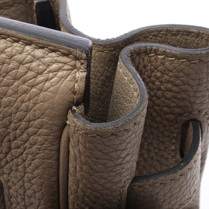 バーキン35 トレンチ ハンドバッグ トゴ グレーベージュ シルバー金具 □O刻印 エルメス バッグ HERMES