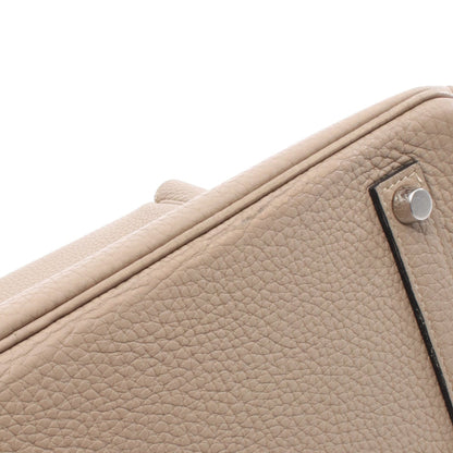 バーキン35 トレンチ ハンドバッグ トゴ グレーベージュ シルバー金具 □O刻印 エルメス バッグ HERMES