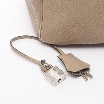 バーキン35 トレンチ ハンドバッグ トゴ グレーベージュ シルバー金具 □O刻印 エルメス バッグ HERMES