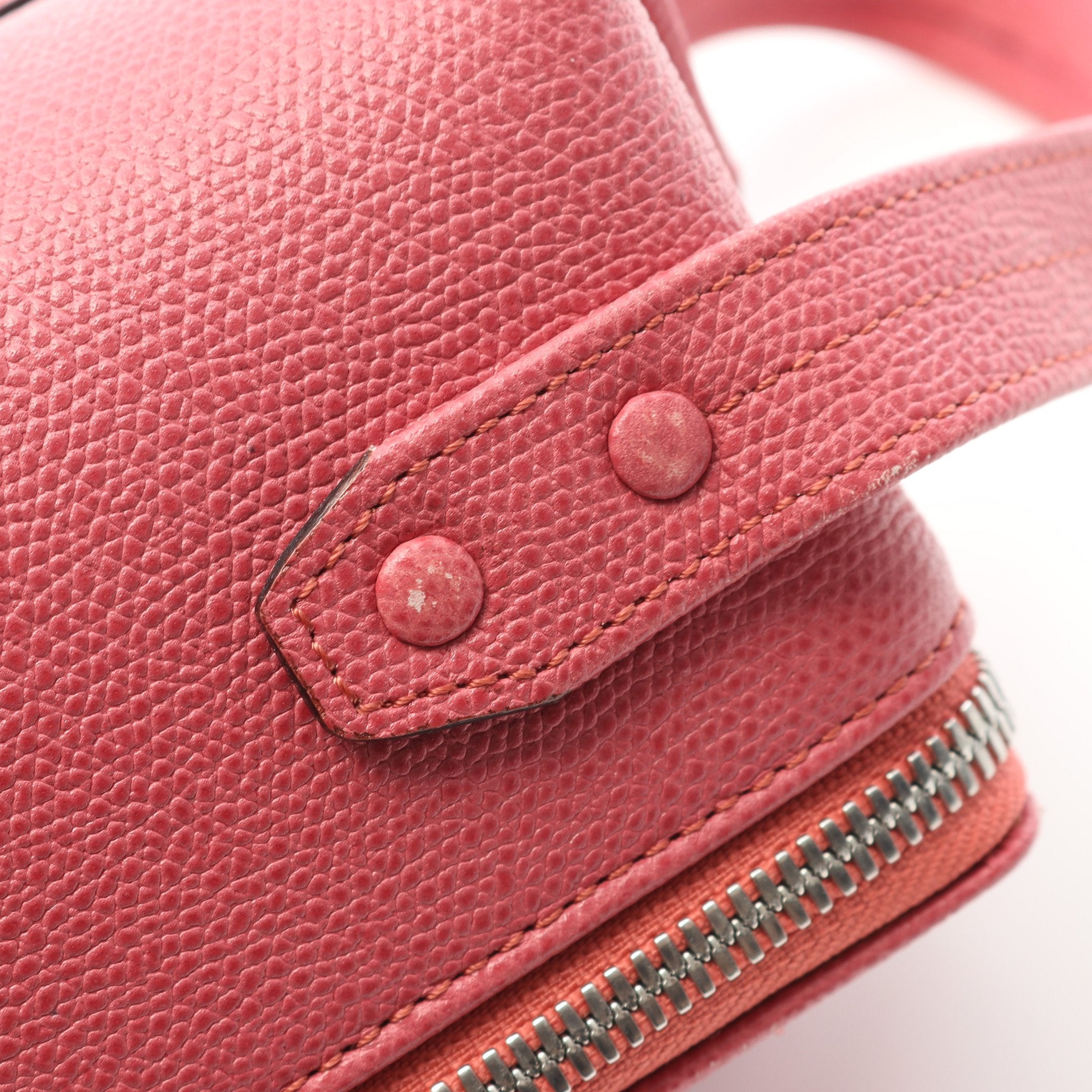 トリックトラック ハンドバッグ バニティバッグ レザー ピンク