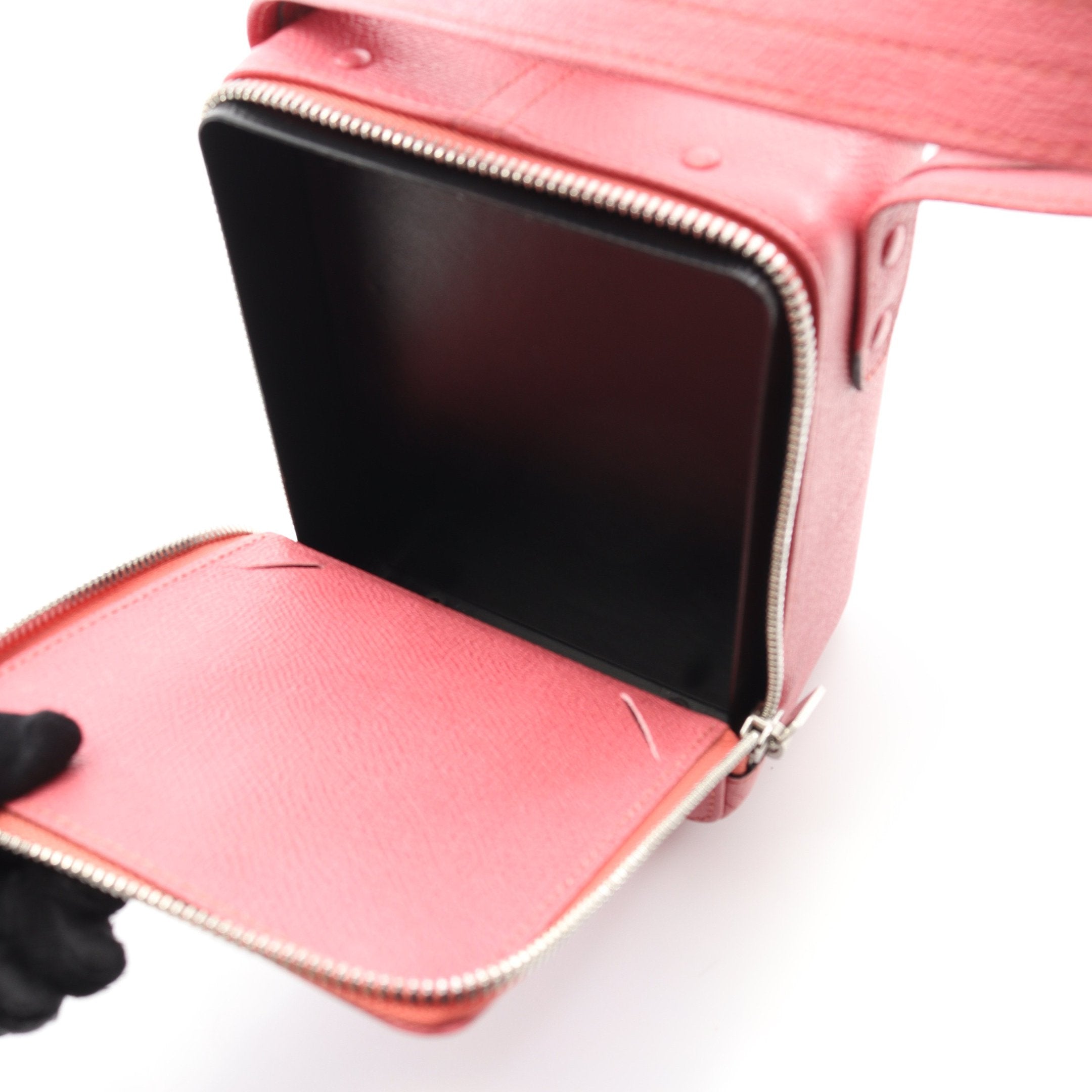 トリックトラック ハンドバッグ バニティバッグ レザー ピンク