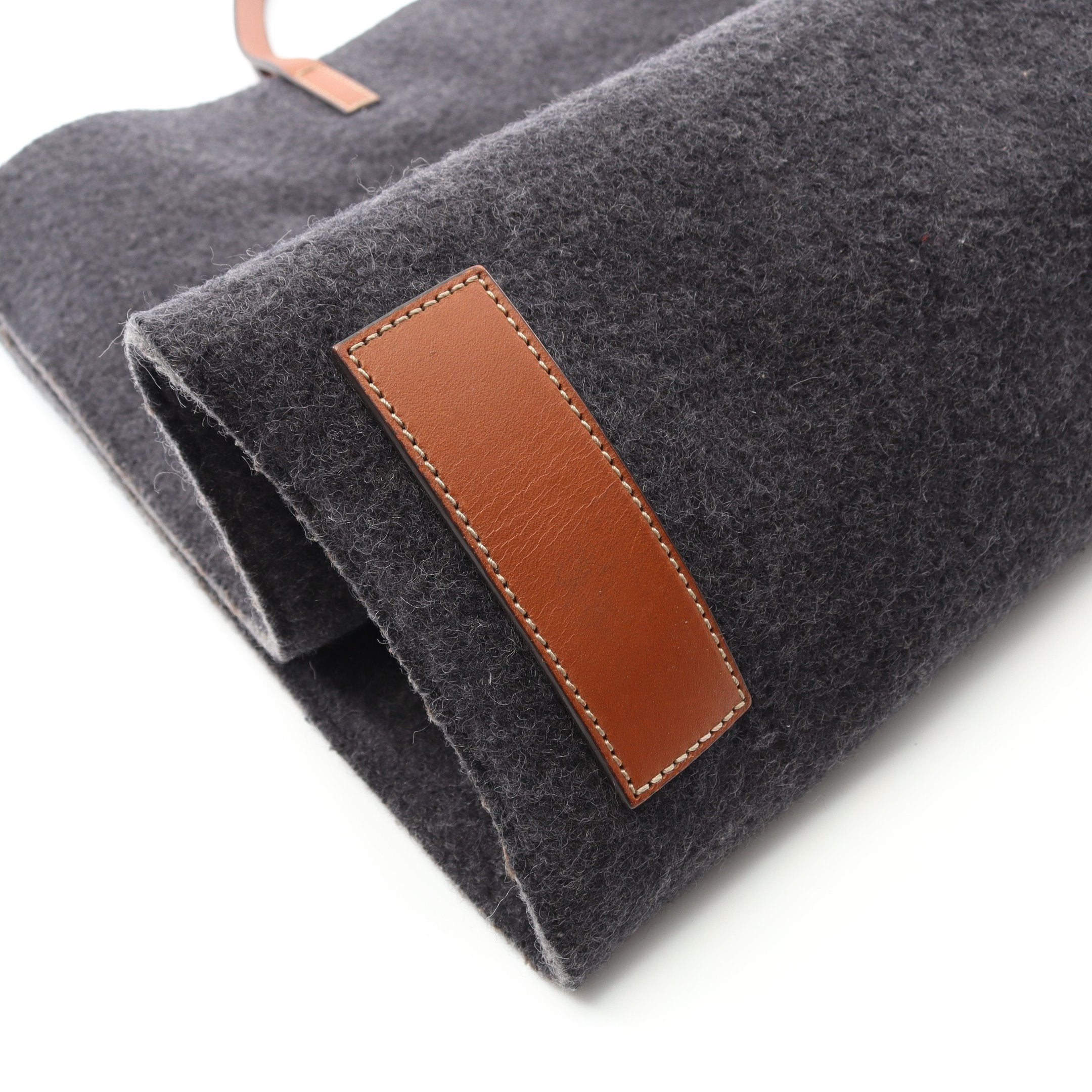 ダブルG ハンドバッグ トートバッグ フェルト レザー