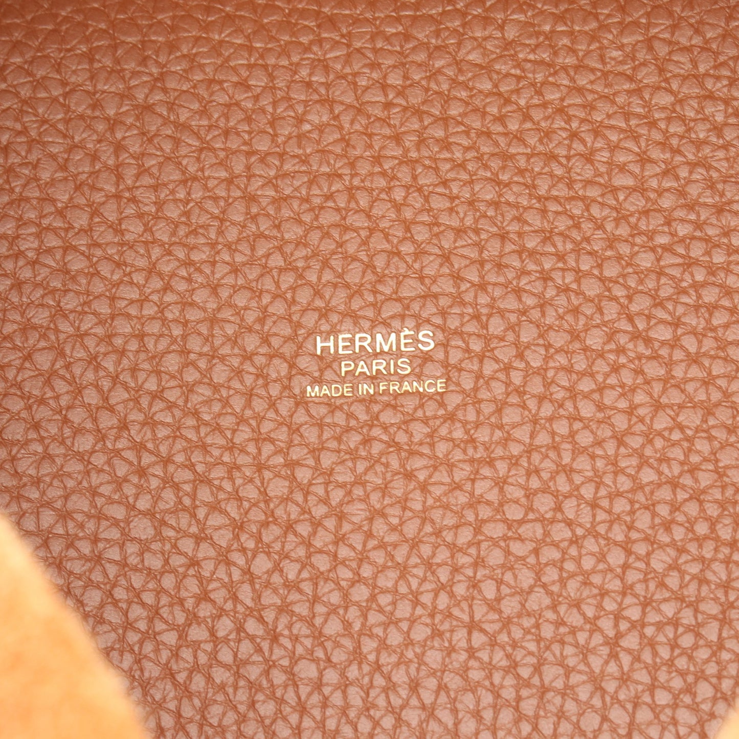 ピコタンロックPM ゴールド ハンドバッグ トリヨンクレマンス ブラウン ゴールド金具 Z刻印 エルメス バッグ HERMES