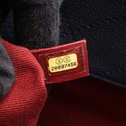 マトラッセ ココマーク チェーンショルダーバッグ レザー ネイビー シルバー金具 シャネル バッグ CHANEL