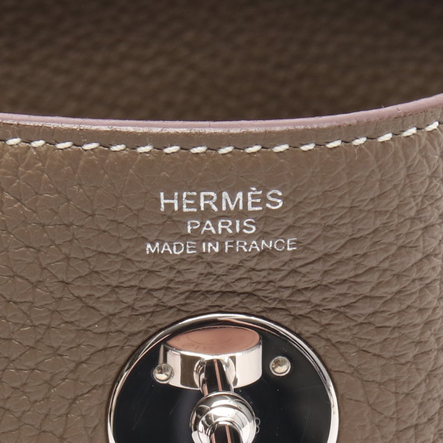 リンディ26 エトゥープ ショルダーバッグ トリヨンクレマンス グレーブラウン シルバー金具 Z刻印 エルメス バッグ HERMES