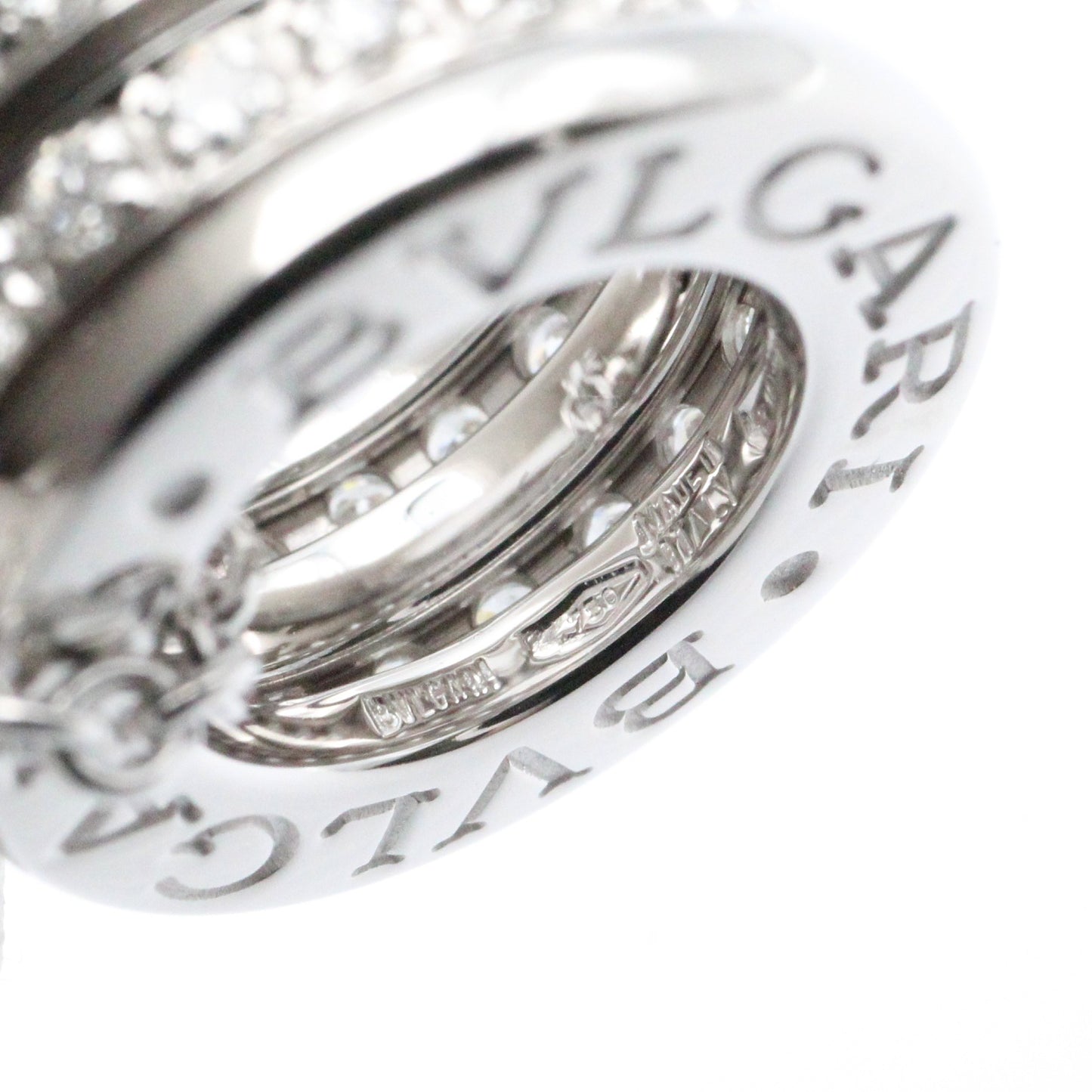 B-zero1 ネックレス ダイヤ ネックレス K18WG（ホワイトゴールド） ダイヤモンド クリア ブルガリ アクセサリー BVLGARI