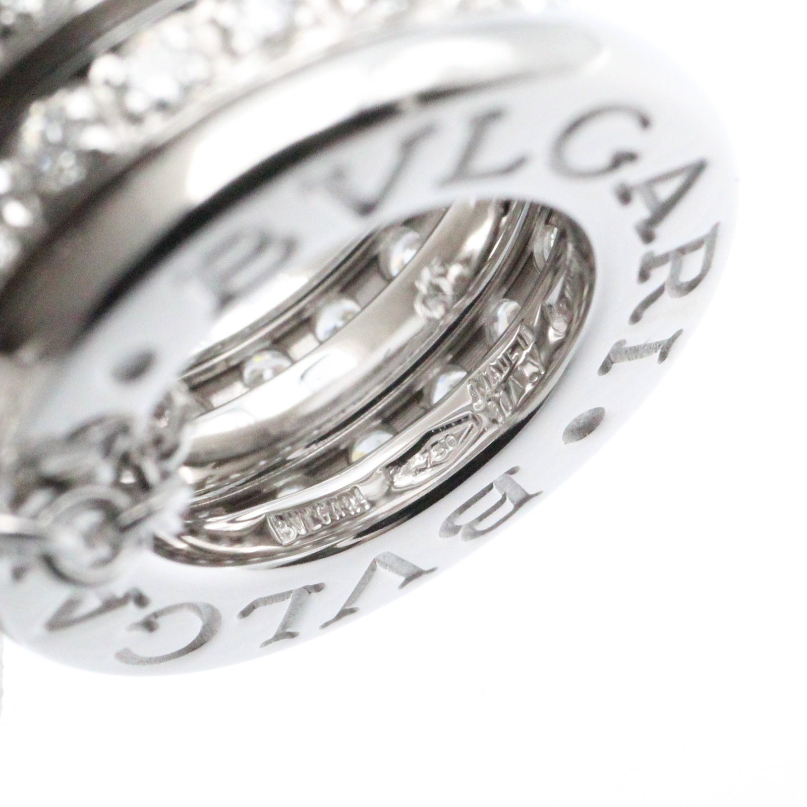 B-zero1 ネックレス ダイヤ ネックレス K18WG（ホワイトゴールド） ダイヤモンド クリア ブルガリ アクセサリー BVLGARI