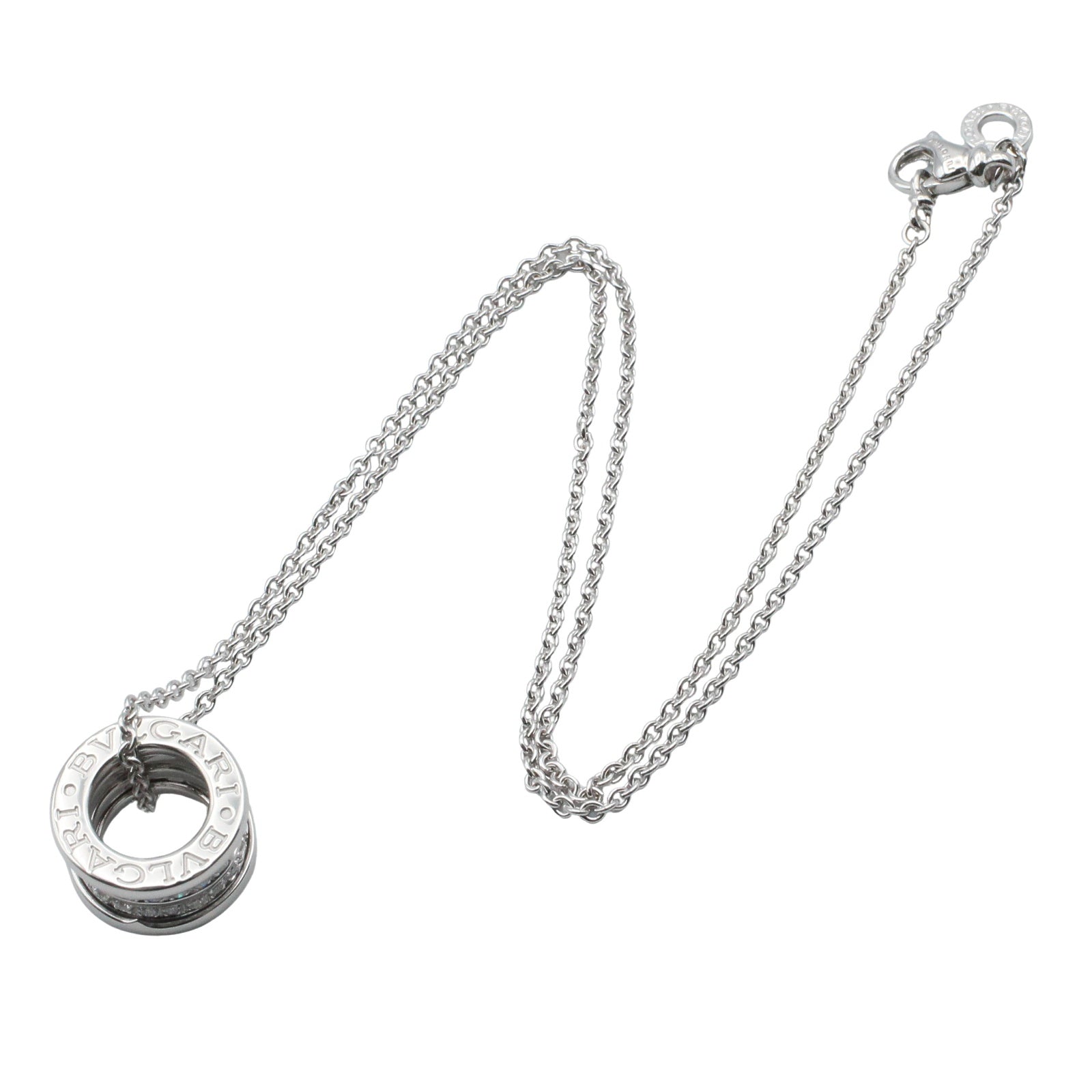 B-zero1 ネックレス ダイヤ ネックレス K18WG（ホワイトゴールド） ダイヤモンド クリア ブルガリ アクセサリー BVLGARI