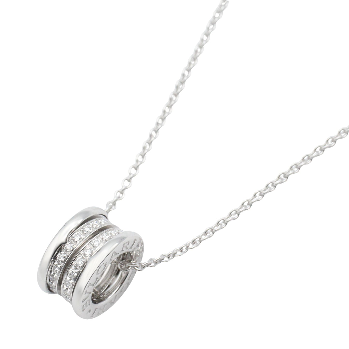 B-zero1 ネックレス ダイヤ ネックレス K18WG（ホワイトゴールド） ダイヤモンド クリア ブルガリ アクセサリー BVLGARI