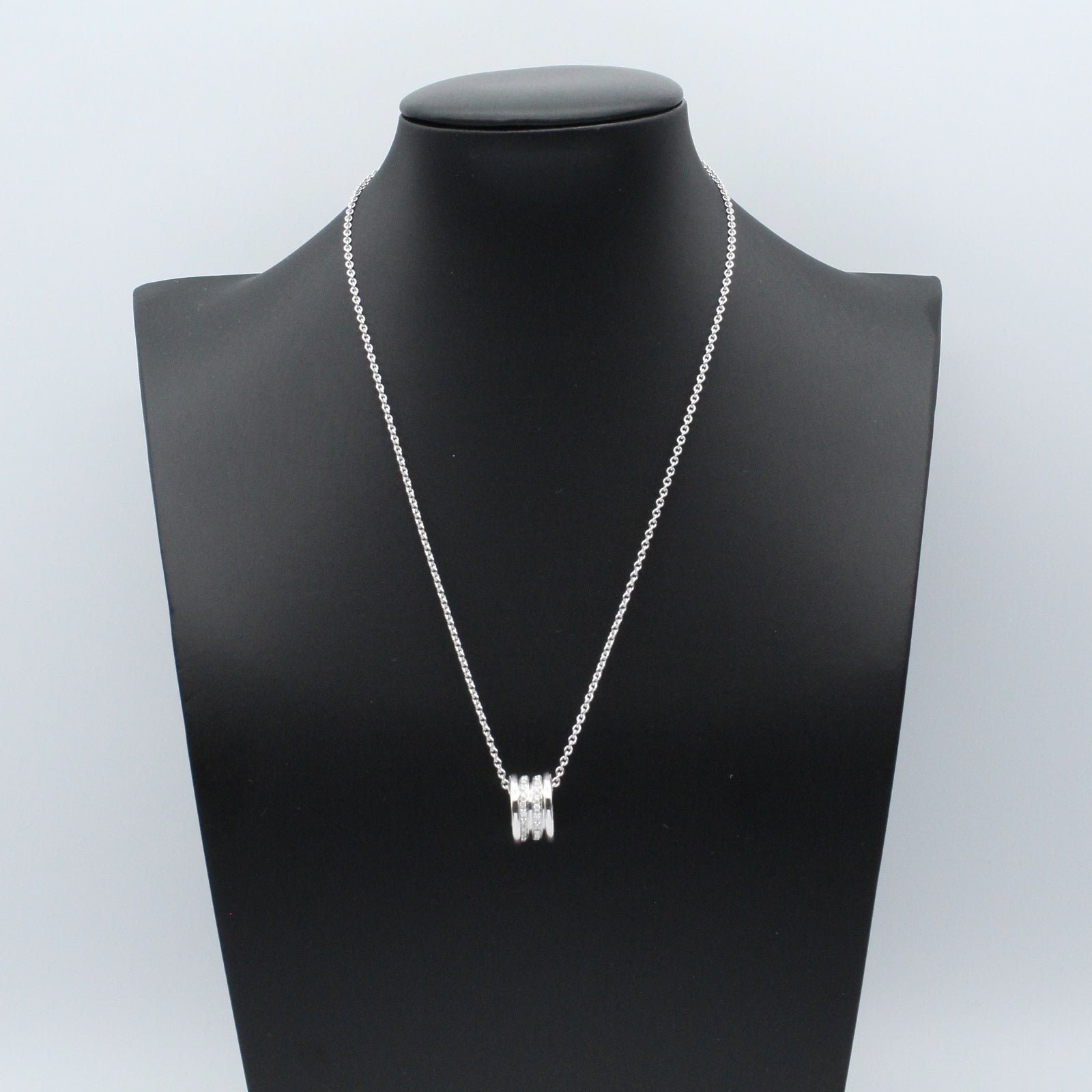 B-zero1 ネックレス ダイヤ ネックレス K18WG（ホワイトゴールド） ダイヤモンド クリア ブルガリ アクセサリー BVLGARI