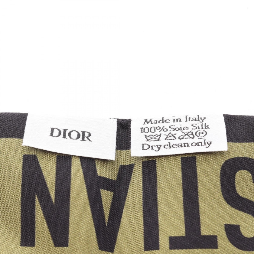 ミッツァ スカーフ シルク ブラック カーキグリーン ディオール – RECLO