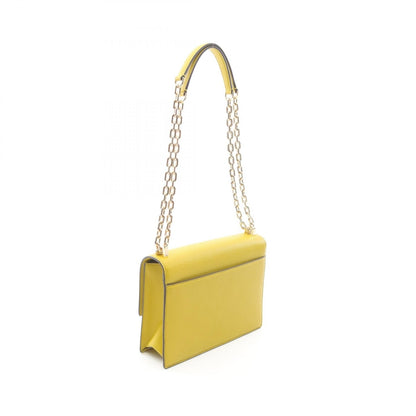 デコ チェーンショルダーバッグ レザー イエローグリーン ケイトスペード バッグ kate spade