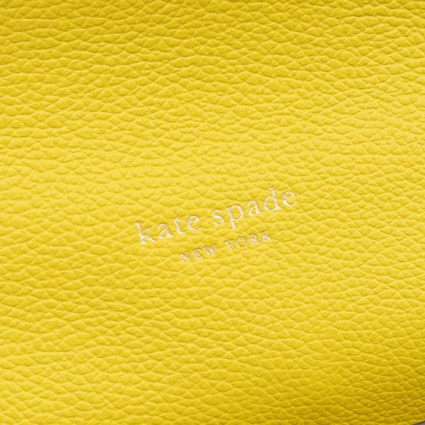 デコ チェーンショルダーバッグ レザー イエローグリーン ケイトスペード バッグ kate spade