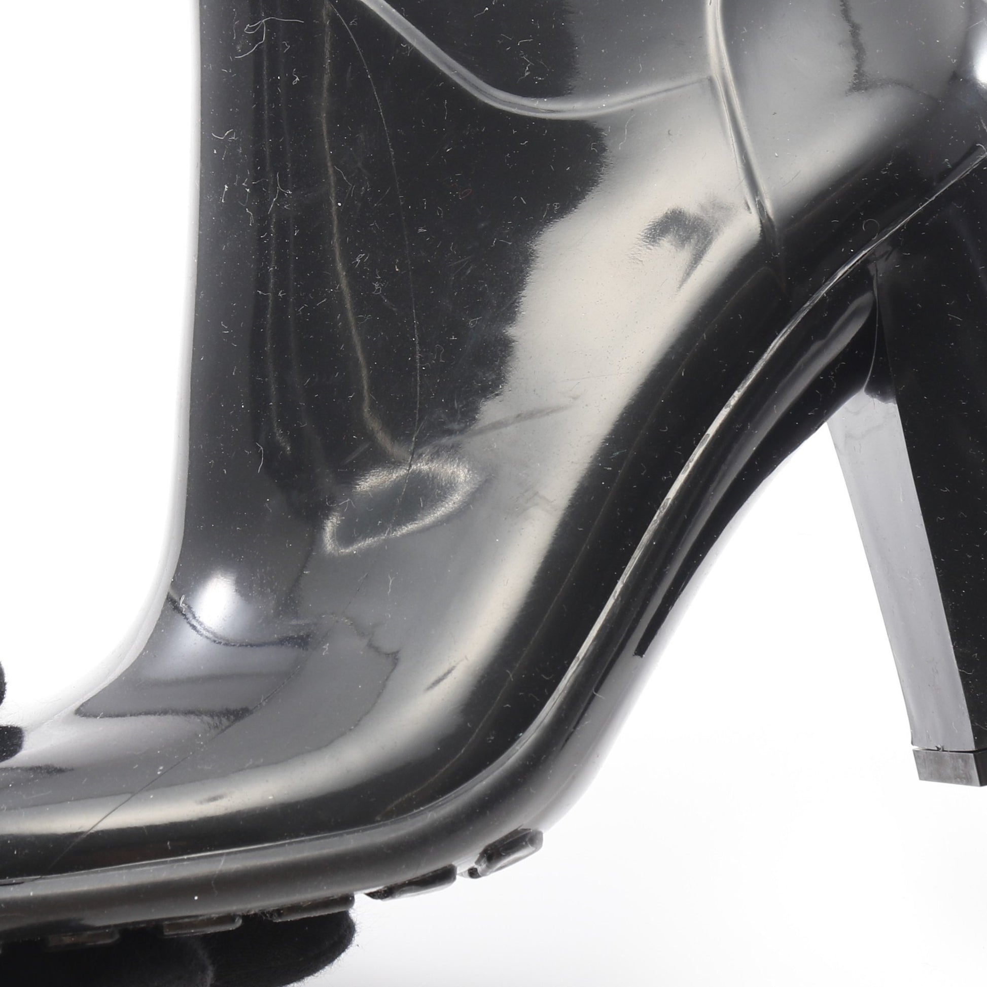 Shine rubber ankle boots アンクル ブーツ ラバー ブラック ボッテガヴェネタ シューズ BOTTEGA VENETA