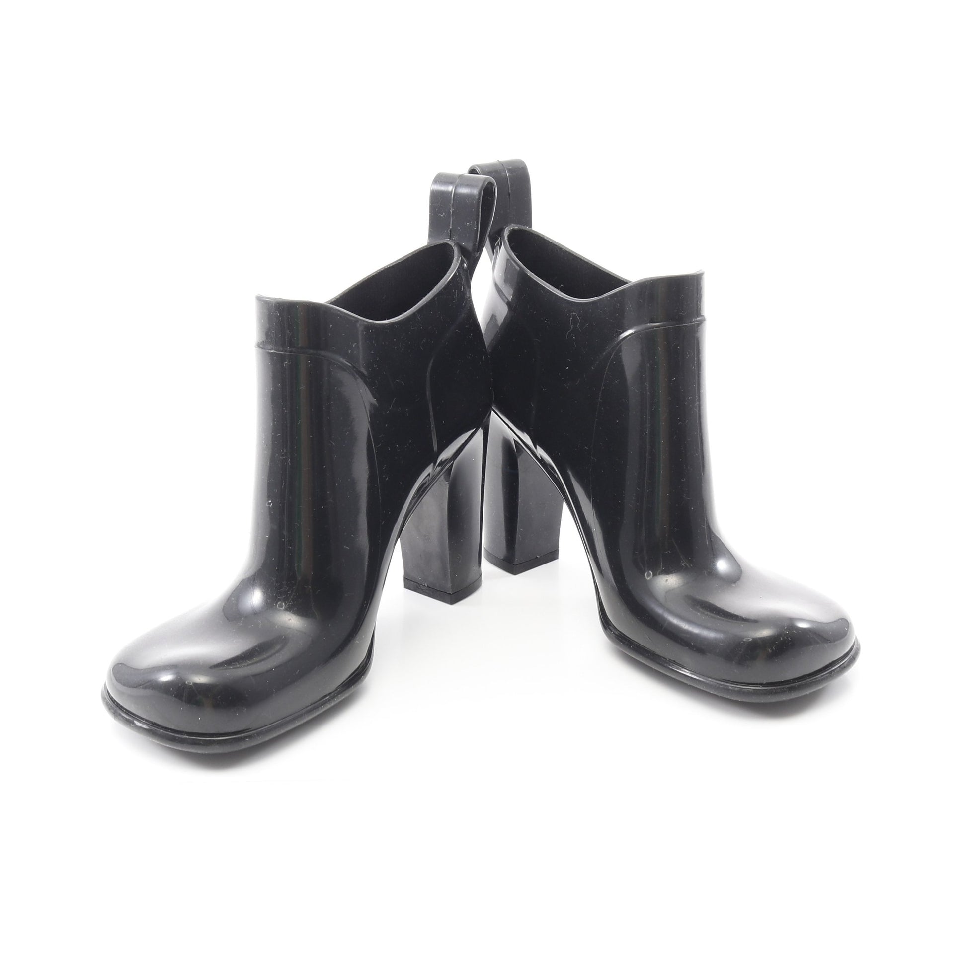 Shine rubber ankle boots アンクル ブーツ ラバー ブラック ボッテガヴェネタ シューズ BOTTEGA VENETA