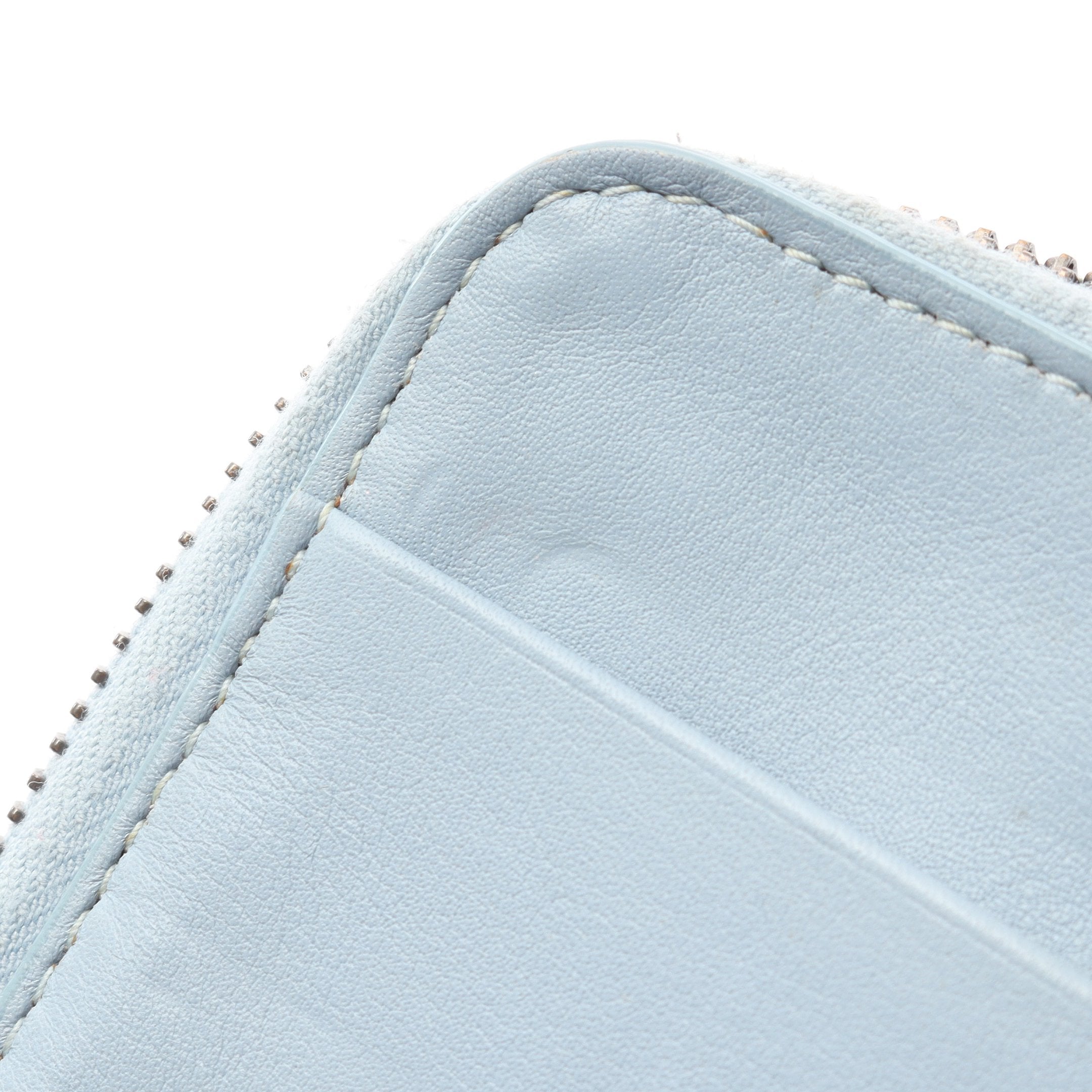 ボッテガヴェネタ BOTTEGAVENETA 折財布 イントレチャート 水色系 BOTTEGA VENETA（ボッテガ・ヴェネタ） 財布 レディース 二つ折り財布