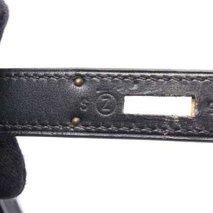 ケリー32 ハンドバッグ ボックスカーフ ブラック ゴールド金具 ○Z刻印 エルメス バッグ HERMES
