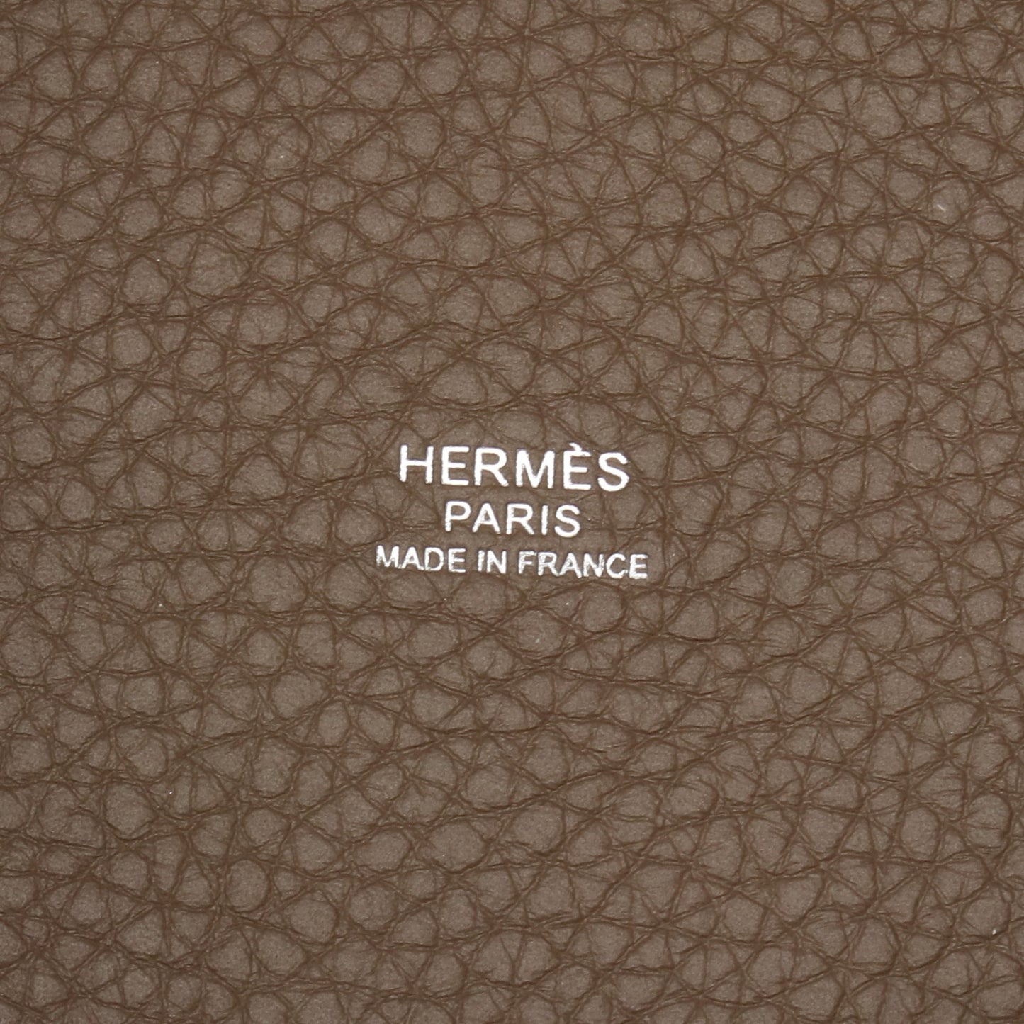 ピコタンロックPM エトゥープ ハンドバッグ トゴ グレーブラウン シルバー金具 U刻印 エルメス バッグ HERMES