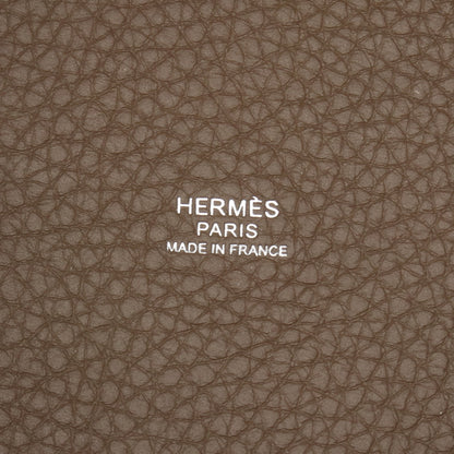 ピコタンロックPM エトゥープ ハンドバッグ トゴ グレーブラウン シルバー金具 U刻印 エルメス バッグ HERMES