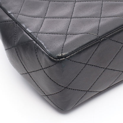 マトラッセ チェーンショルダーバッグ ラムスキン ブラック ゴールド金具 シャネル バッグ CHANEL