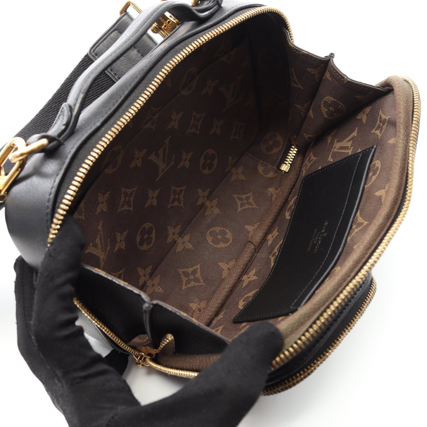 ユーティリティ クロスボディ ショルダーバッグ レザー ブラック ルイヴィトン バッグ LOUIS VUITTON