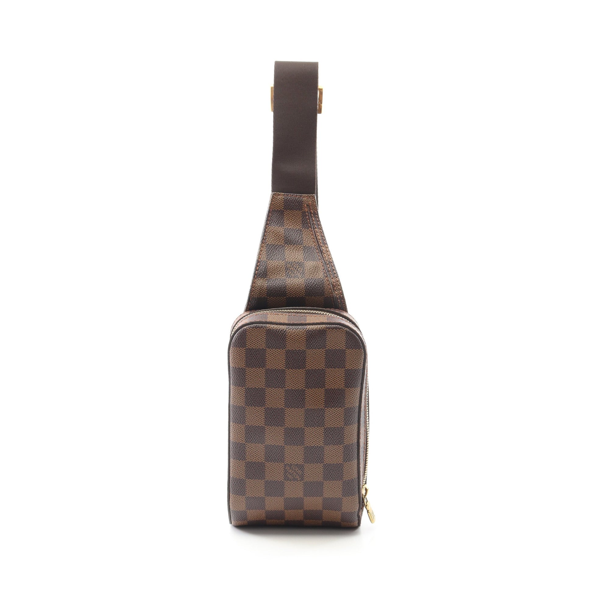 ジェロニモス ダミエエベヌ ボディバッグ PVC ブラウン ルイヴィトン バッグ LOUIS VUITTON