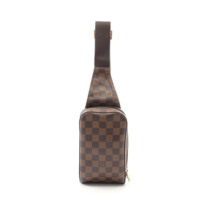 ジェロニモス ダミエエベヌ ボディバッグ PVC ブラウン ルイヴィトン バッグ LOUIS VUITTON