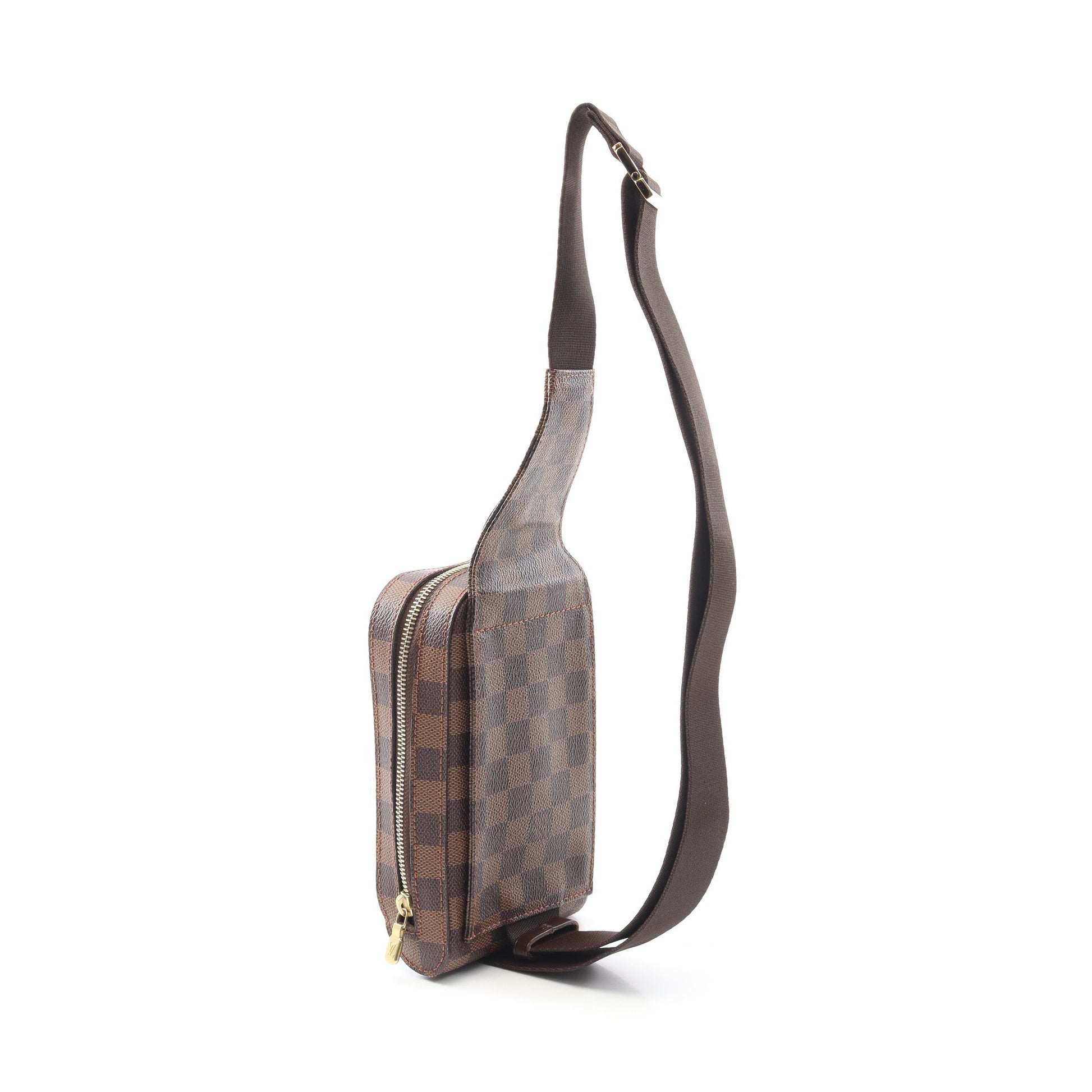 ジェロニモス ダミエエベヌ ボディバッグ PVC ブラウン ルイヴィトン バッグ LOUIS VUITTON