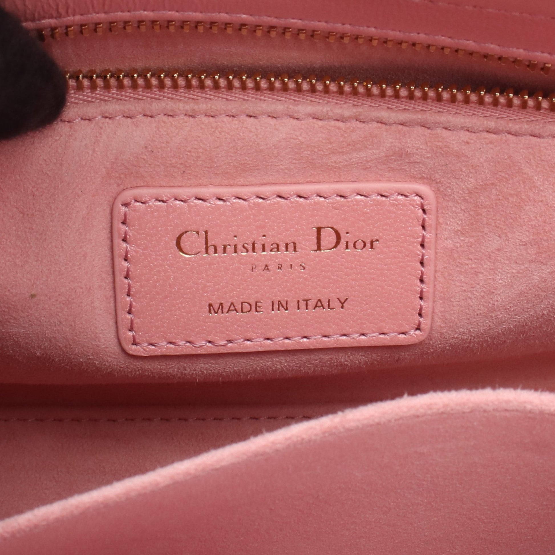 レディディオール スモール カナージュ ハンドバッグ レザー ピンク 2WAY クリスチャンディオール バッグ Christian Dior