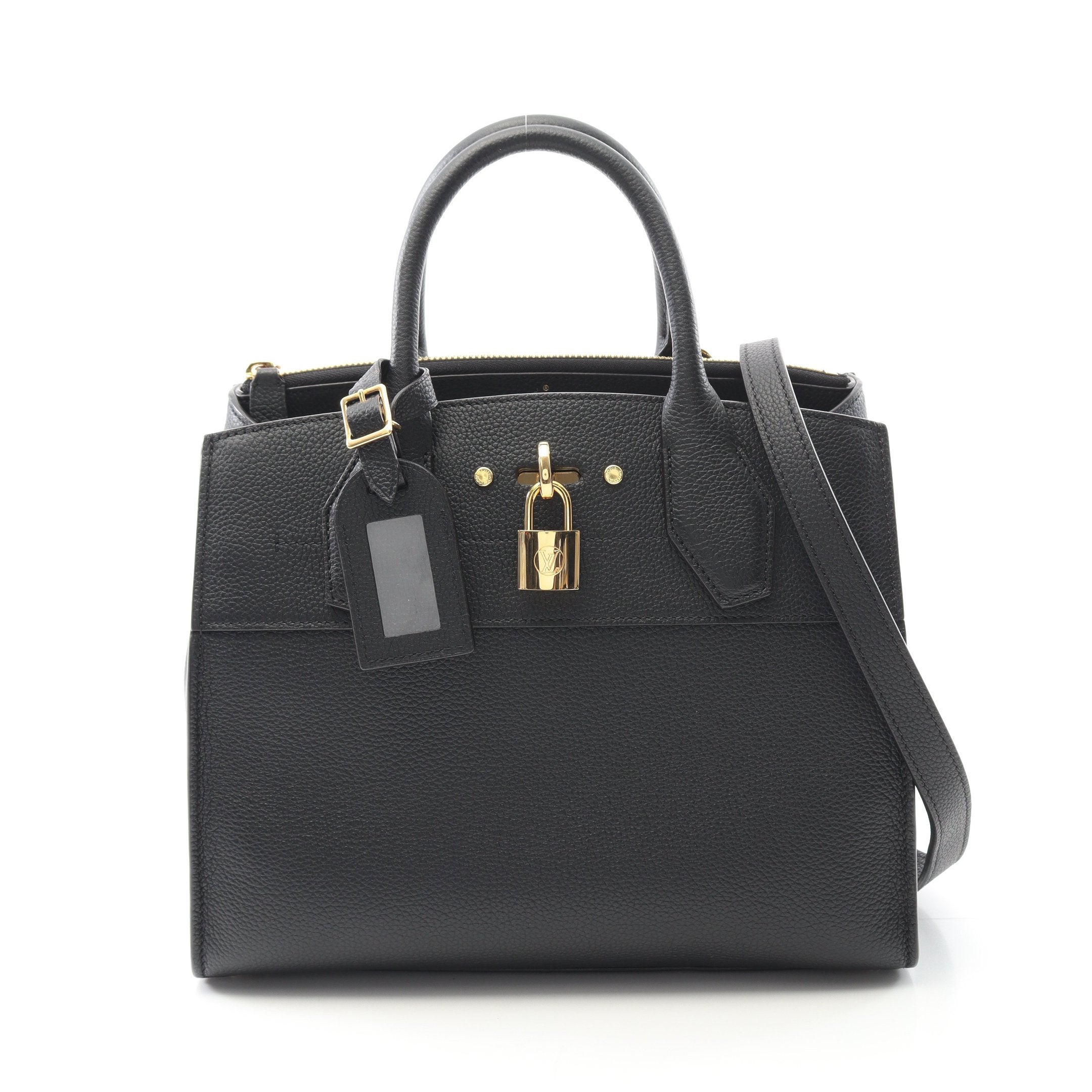 シティスティーマーPM ハンドバッグ レザー ブラック 2WAY ルイ