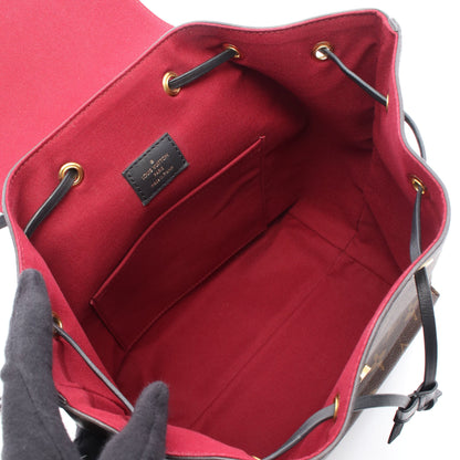 モンスリ NM PM モノグラム バックパック リュックサック PVC レザー ブラウン ブラック ルイヴィトン バッグ LOUIS VUITTON