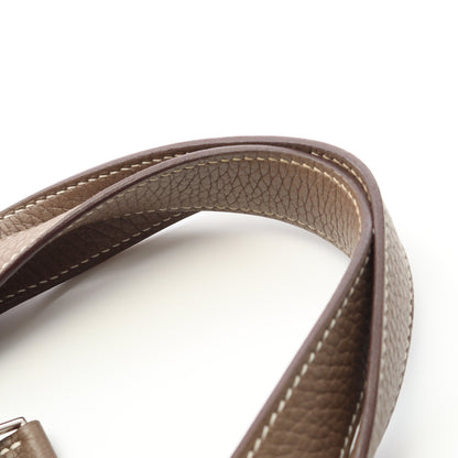 ピコタンロックPM エトゥープ ハンドバッグ トリヨンクレマンス グレーブラウン シルバー金具 D刻印 エルメス バッグ HERMES