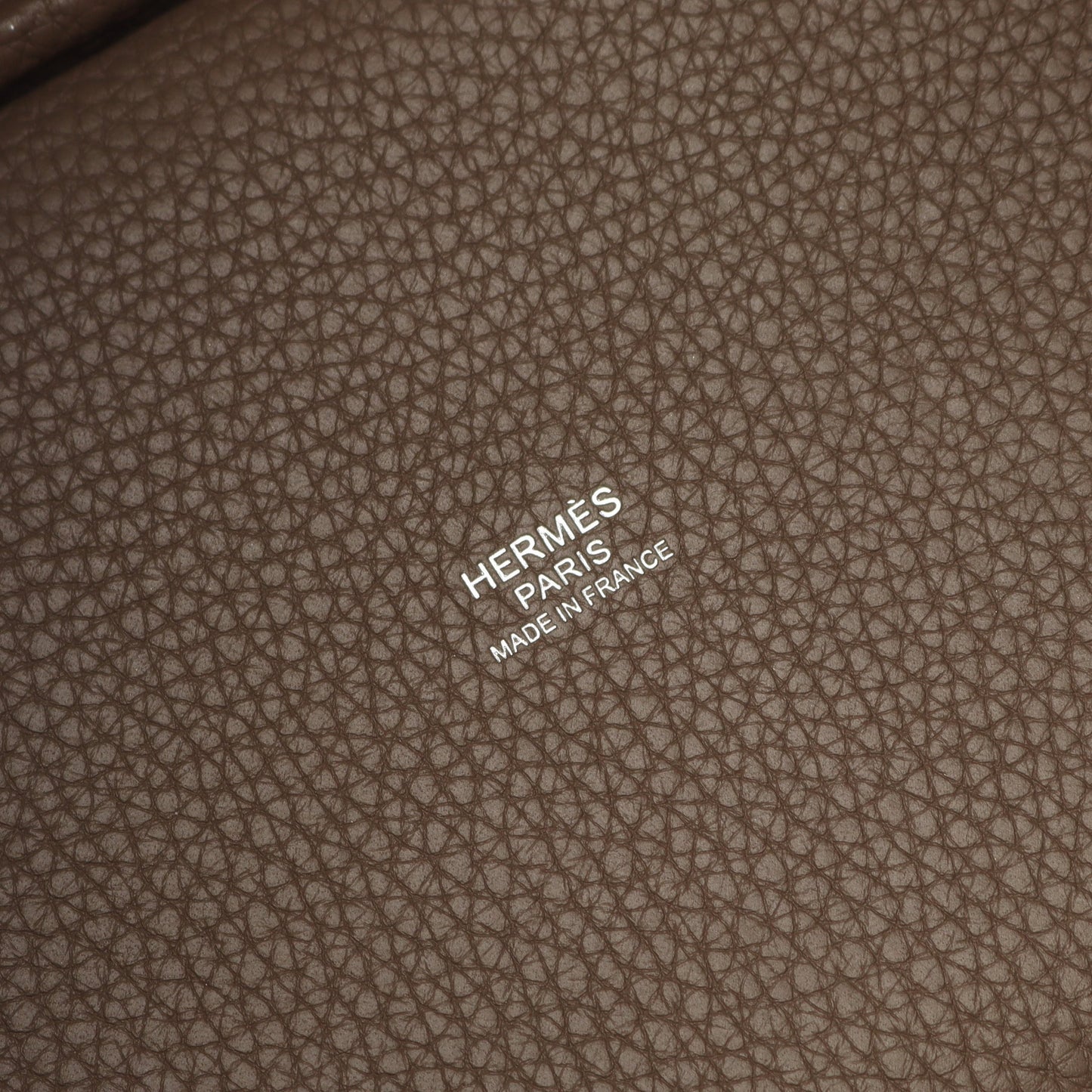 ピコタンロックPM エトゥープ ハンドバッグ トリヨンクレマンス グレーブラウン シルバー金具 D刻印 エルメス バッグ HERMES