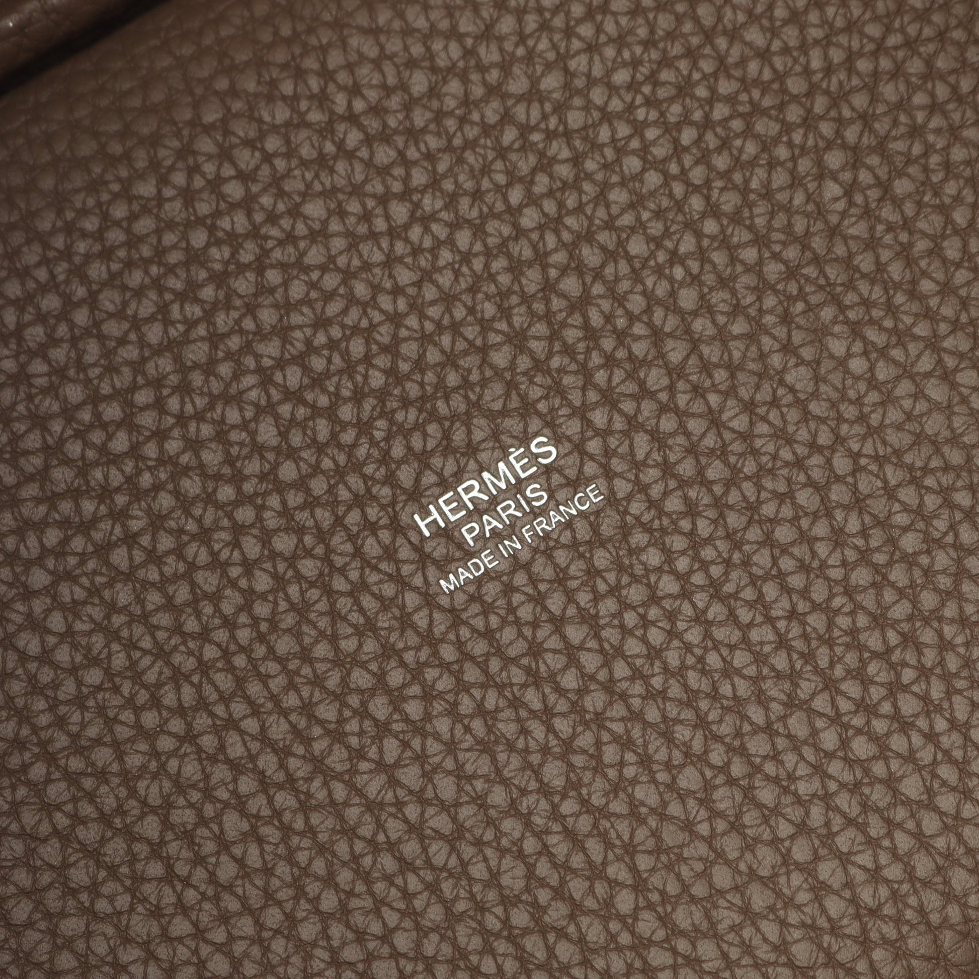 ピコタンロックPM エトゥープ ハンドバッグ トリヨンクレマンス グレーブラウン シルバー金具 D刻印 エルメス バッグ HERMES