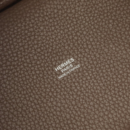 ピコタンロックPM エトゥープ ハンドバッグ トリヨンクレマンス グレーブラウン シルバー金具 D刻印 エルメス バッグ HERMES