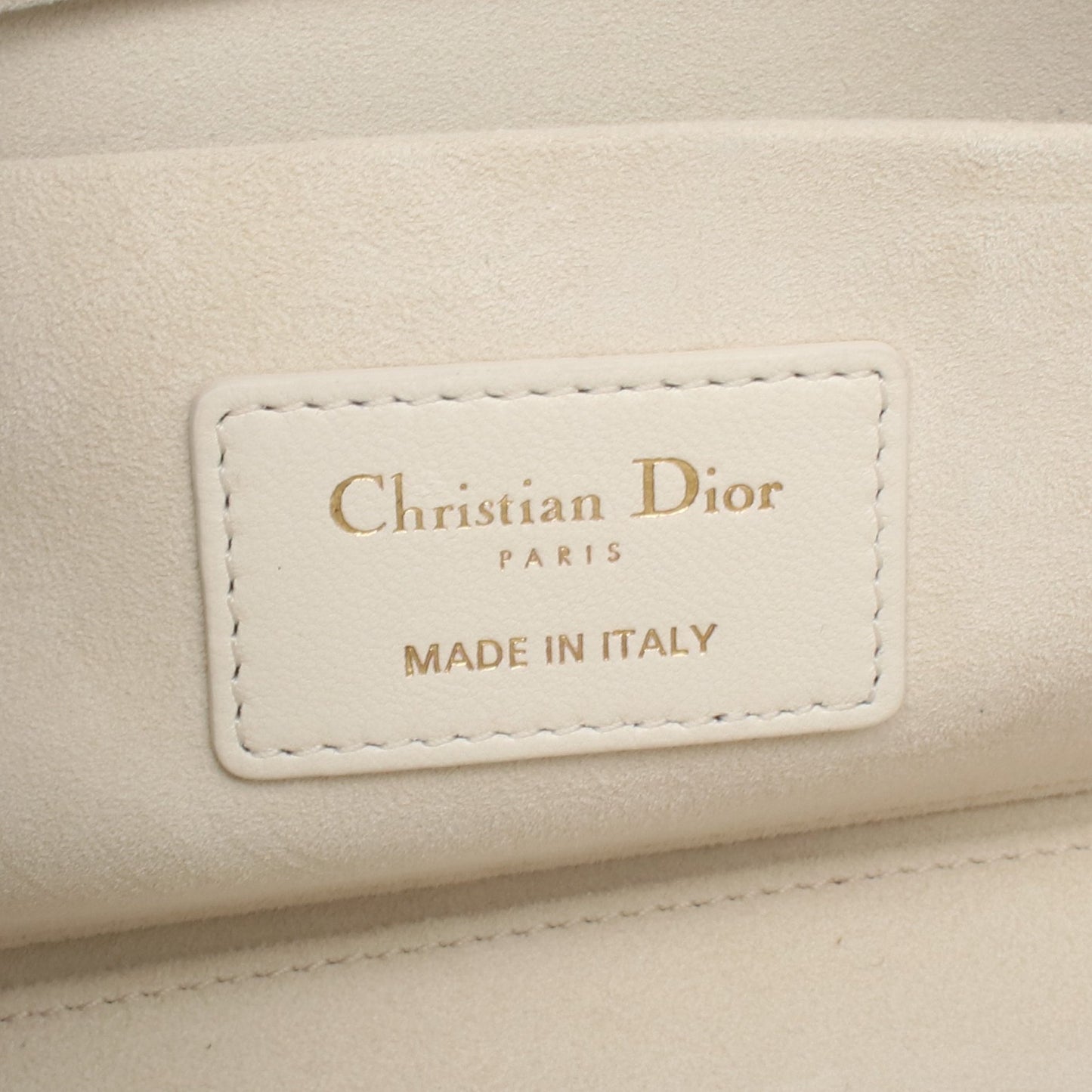 Lady D-Joy ミディアム ハンドバッグ レザー オフホワイト 2WAY クリスチャンディオール バッグ Christian Dior