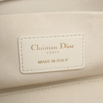 Lady D-Joy ミディアム ハンドバッグ レザー オフホワイト 2WAY クリスチャンディオール バッグ Christian Dior